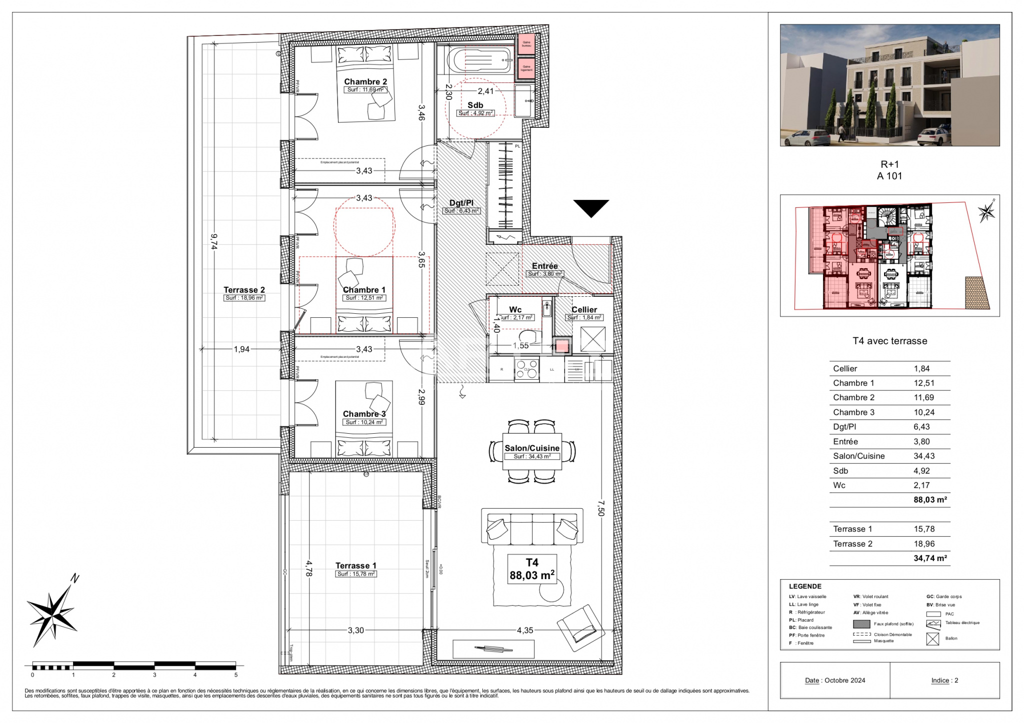 Appartement - Carqueiranne 83320